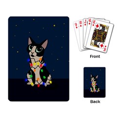 Meowy Christmas Playing Card by Valentinaart