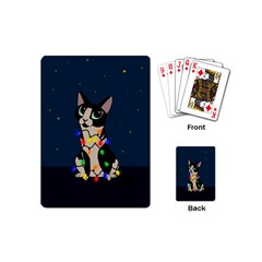 Meowy Christmas Playing Cards (mini)  by Valentinaart