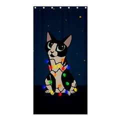 Meowy Christmas Shower Curtain 36  X 72  (stall)  by Valentinaart