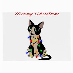 Meowy Christmas Large Glasses Cloth by Valentinaart