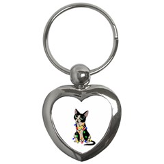 Meowy Christmas Key Chains (Heart) 