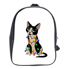 Meowy Christmas School Bag (Large)