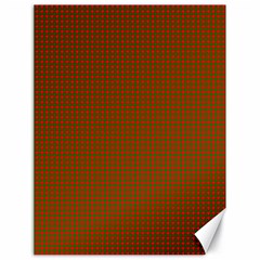 Classic Christmas Red And Green Houndstooth Check Pattern Canvas 18  X 24   by PodArtist