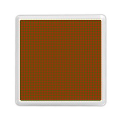 Classic Christmas Red And Green Houndstooth Check Pattern Memory Card Reader (square)  by PodArtist