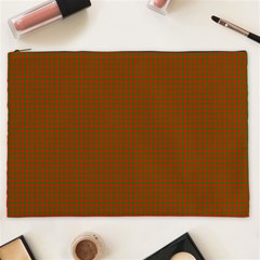 Classic Christmas Red And Green Houndstooth Check Pattern Cosmetic Bag (xxl)  by PodArtist