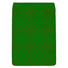 Mini Red Dots On Christmas Green Flap Covers (l)  by PodArtist