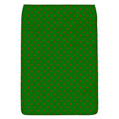 Mini Red Dots On Christmas Green Flap Covers (s)  by PodArtist