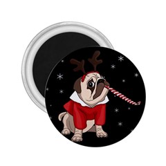 Pug Xmas 2 25  Magnets by Valentinaart