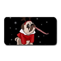 Pug Xmas Medium Bar Mats by Valentinaart