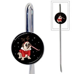 Pug Xmas Book Mark by Valentinaart