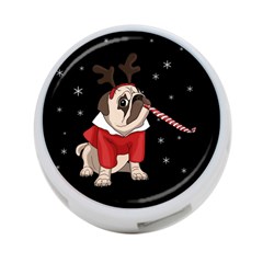 Pug Xmas 4-port Usb Hub (one Side) by Valentinaart