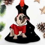 Pug Xmas Ornament (Christmas Tree)  Front