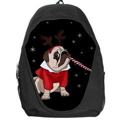 Pug Xmas Backpack Bag by Valentinaart