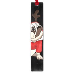 Pug Xmas Large Book Marks by Valentinaart