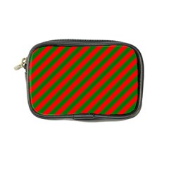 Red And Green Christmas Candycane Stripes Coin Purse by PodArtist