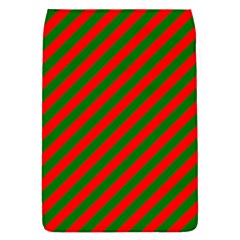 Red And Green Christmas Candycane Stripes Flap Covers (l)  by PodArtist