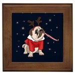 Pug Xmas Framed Tiles Front