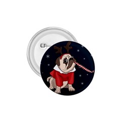 Pug Xmas 1 75  Buttons by Valentinaart