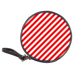 Christmas Red And White Candy Cane Stripes Classic 20-cd Wallets by PodArtist