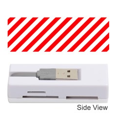 Christmas Red And White Candy Cane Stripes Memory Card Reader (stick)  by PodArtist