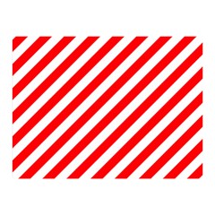 Christmas Red And White Candy Cane Stripes Double Sided Flano Blanket (mini)  by PodArtist