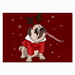 Pug Xmas Large Glasses Cloth (2-side)