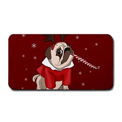 Pug Xmas Medium Bar Mats by Valentinaart