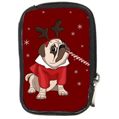 Pug Xmas Compact Camera Cases by Valentinaart