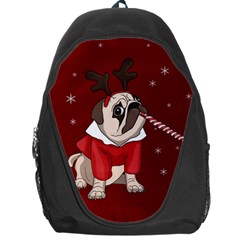 Pug Xmas Backpack Bag by Valentinaart