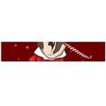 Pug Xmas Large Flano Scarf  Front