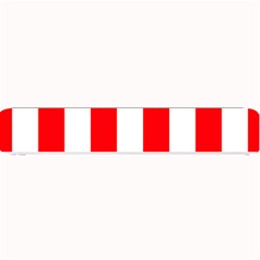 Wide Red and White Christmas Cabana Stripes Small Bar Mats