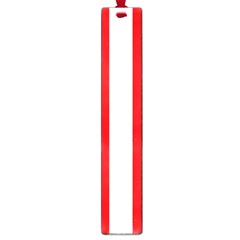 Wide Red And White Christmas Cabana Stripes Large Book Marks