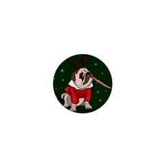 Pug Xmas 1  Mini Magnets by Valentinaart