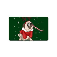 Pug Xmas Magnet (Name Card)