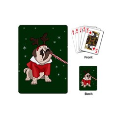 Pug Xmas Playing Cards (Mini) 