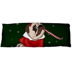 Pug Xmas Body Pillow Case (dakimakura) by Valentinaart