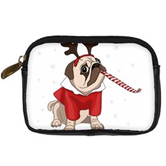 Pug Xmas Digital Camera Cases by Valentinaart