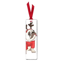 Pug Xmas Small Book Marks by Valentinaart