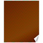 Christmas Red and Green Chevron Zig Zag Stripes Canvas 8  x 10  8.15 x9.66  Canvas - 1