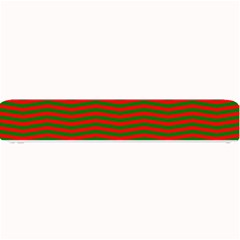 Christmas Red And Green Chevron Zig Zag Stripes Small Bar Mats by PodArtist