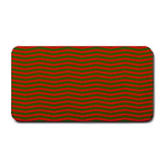 Christmas Red And Green Chevron Zig Zag Stripes Medium Bar Mats by PodArtist