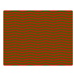 Christmas Red and Green Chevron Zig Zag Stripes Double Sided Flano Blanket (Large)  80 x60  Blanket Front