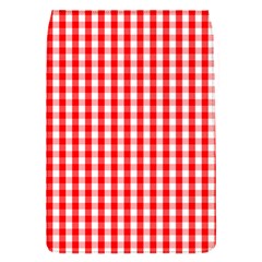 Large Christmas Red and White Gingham Check Plaid Flap Covers (S) 