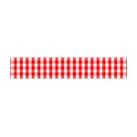 Large Christmas Red and White Gingham Check Plaid Flano Scarf (Mini) Front