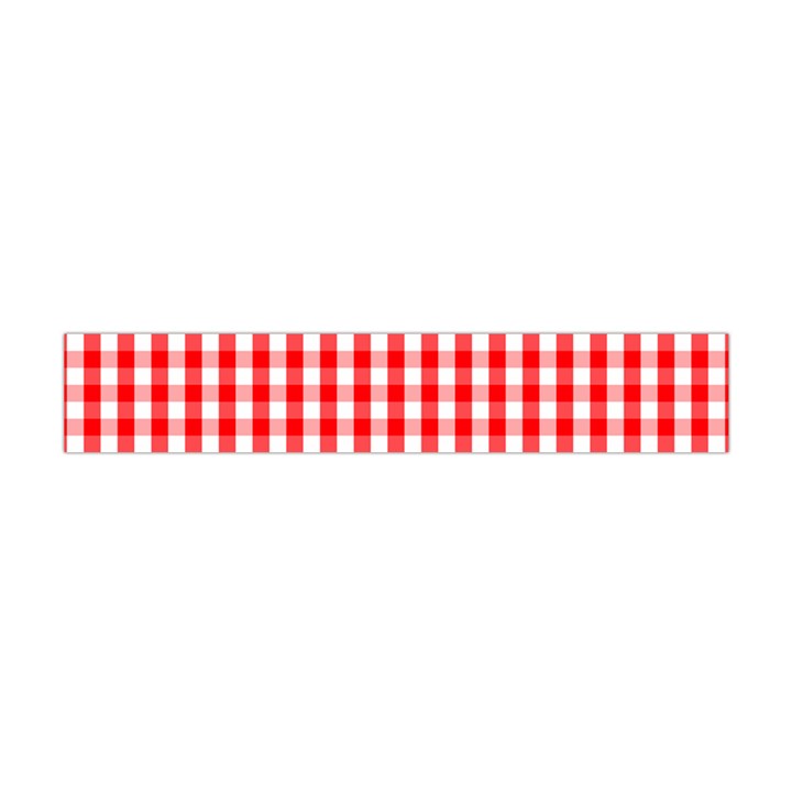 Large Christmas Red and White Gingham Check Plaid Flano Scarf (Mini)