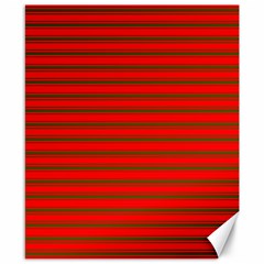 Christmas Red And Green Bedding Stripes Canvas 8  X 10  by PodArtist