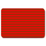 Christmas Red and Green Bedding Stripes Large Doormat  30 x20  Door Mat