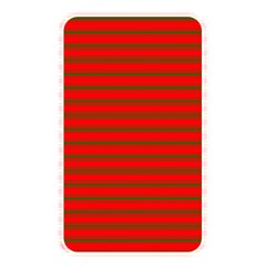 Christmas Red And Green Bedding Stripes Memory Card Reader by PodArtist