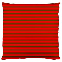 Christmas Red And Green Bedding Stripes Standard Flano Cushion Case (one Side) by PodArtist