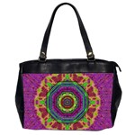 Mandala In Heavy Metal Lace And Forks Office Handbags (2 Sides)  Front